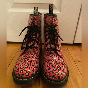 New Pink Leopard Dr. Martens 1460